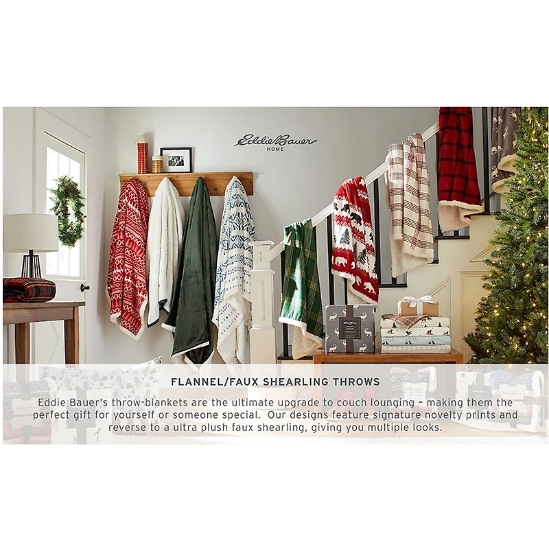 Eddie Bauer Edgewood Washable Lightweight Throw