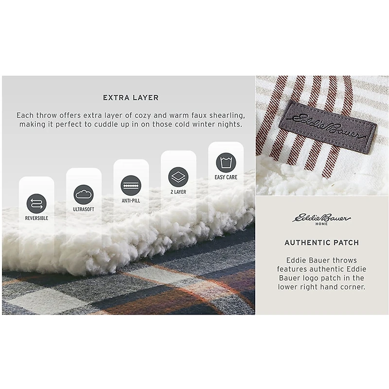 Eddie Bauer Edgewood Washable Lightweight Throw