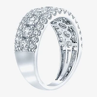 (H-I / I1) Womens 2 CT. T.W. Lab Grown White Diamond 10K Gold Anniversary Band