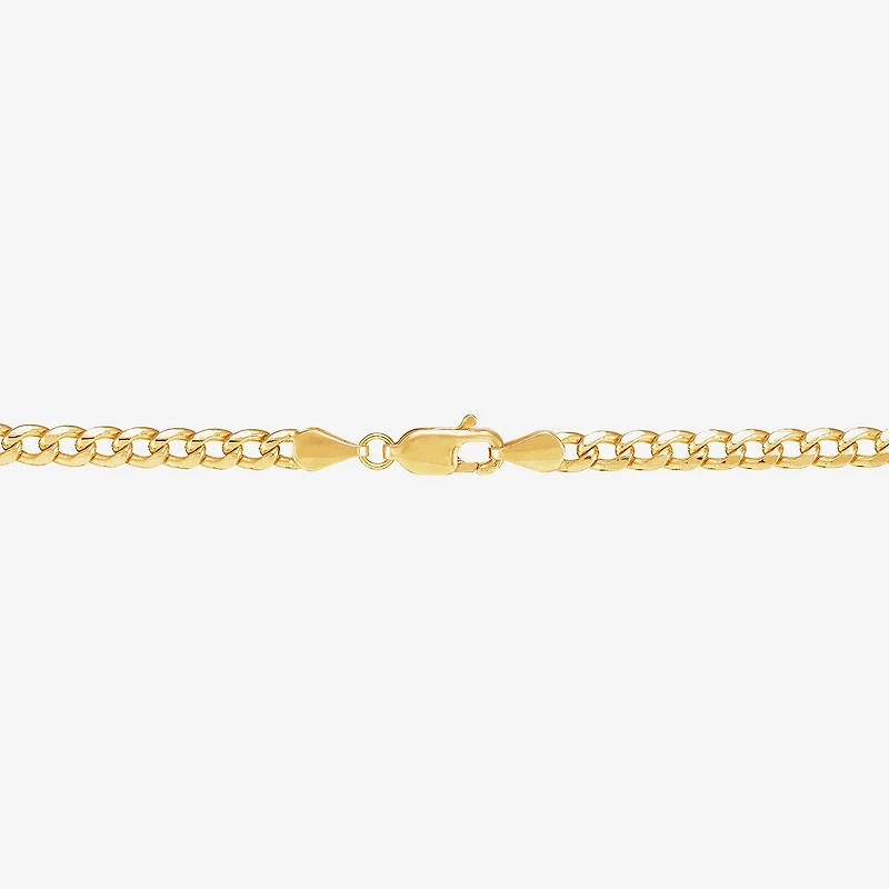 Made in Italy Unisex Adult 10K Gold 22 Inch Curb Chain Necklace
