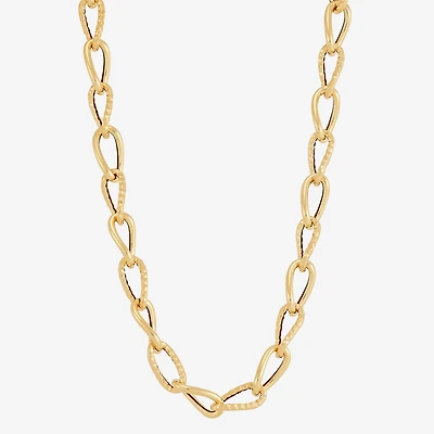 Mia Oro Unisex Adult 14K Gold 22 Inch Link Necklace