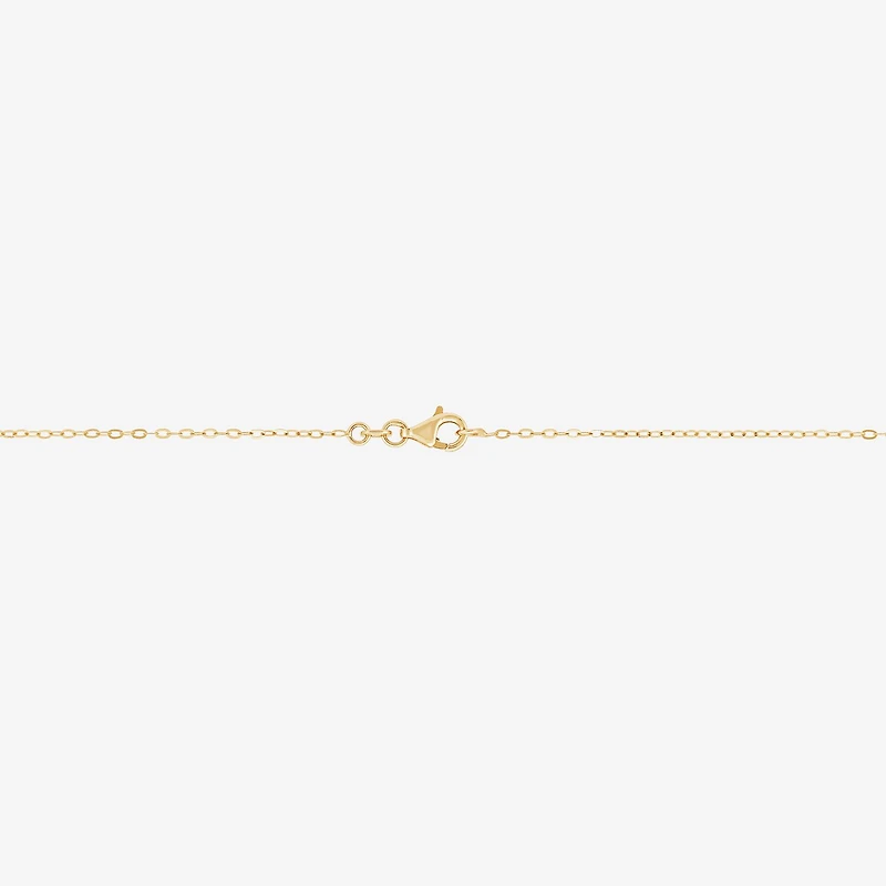 Mia Oro Womens 14K Gold Circle Knot 18 Inch Pendant Necklace