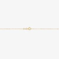 Mia Oro Womens 14K Gold Circle Knot 18 Inch Pendant Necklace