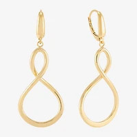 Mia Oro Womens 14K Gold Round Drop Earrings