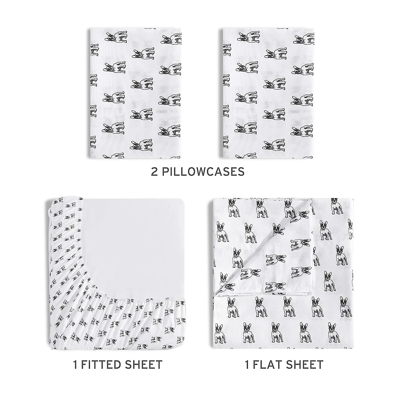 Beatrice Home Fashions Whimsical Print Sheet Set