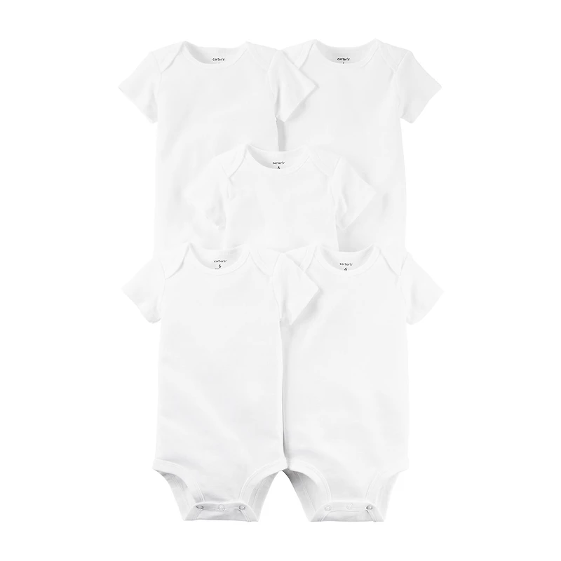 Carter's Baby Unisex Crew Neck Short Sleeve 5-pc. Bodysuit