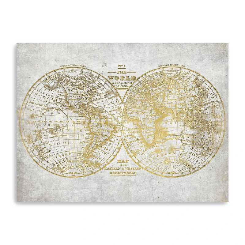 Lumaprints No. 1 World Map Canvas Art