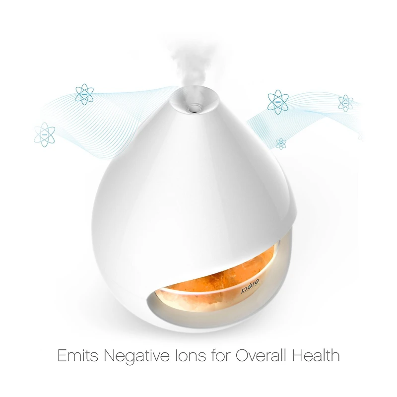 Pure Enrichment Pureglow Crystal Salt Lamp Oil Diffuser