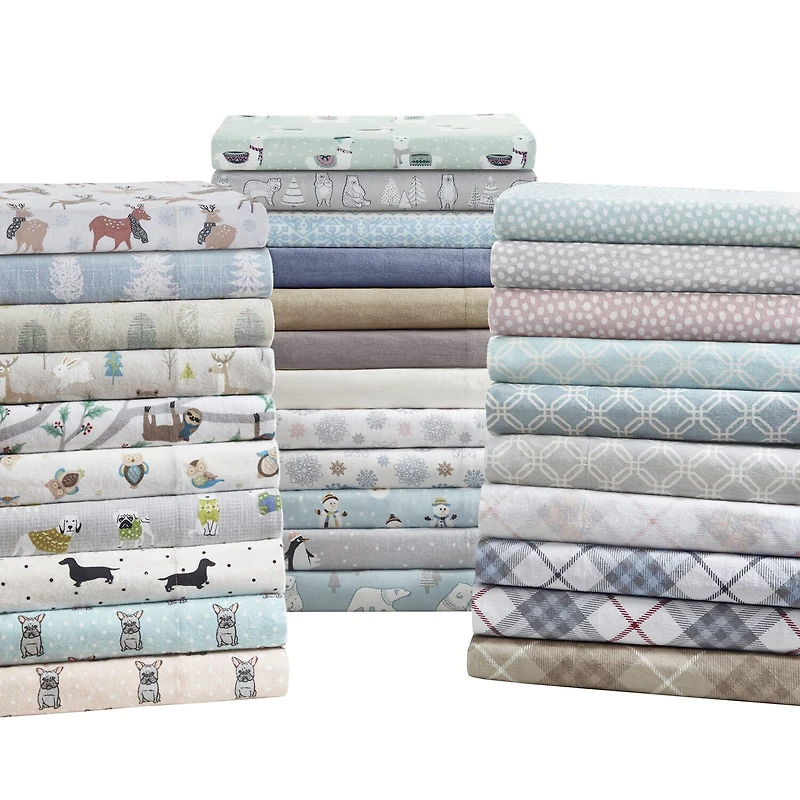 True North By Sleep Philosophy Cozy Flannel Cotton Sheet Set