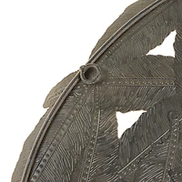 Madison Park Rosalie Textured Feather Metal Disc 3-pc. Wall Art Set
