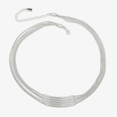 Worthington Silver Tone Womens 17 Inch Strand Necklace