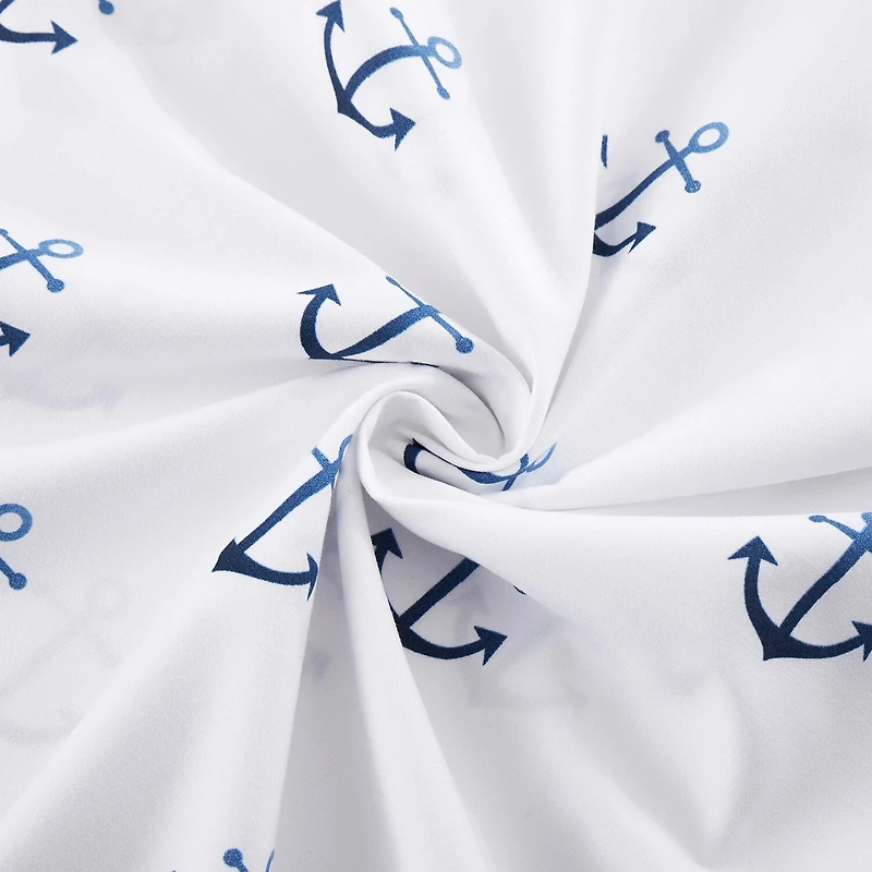 Sweet Home Collection™ Ship Anchor Microfiber Wrinkle Resistant Kids Sheet Set