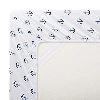 Sweet Home Collection™ Ship Anchor Microfiber Wrinkle Resistant Kids Sheet Set