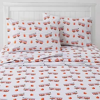 Sweet Home Collection™ Fire Trucks Microfiber Wrinkle Resistant Kids Sheet Set
