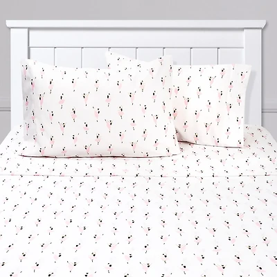 Sweet Home Collection™ Ballerina Microfiber Wrinkle Resistant Kids Sheet Set