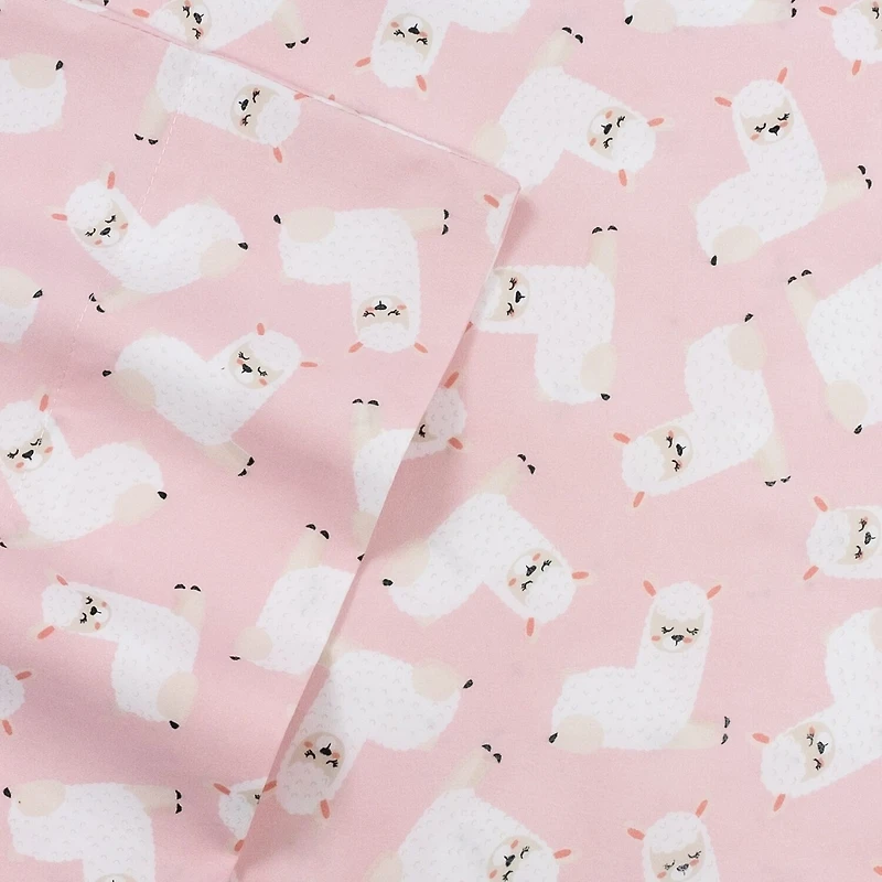 Sweet Home Collection™ Llamas Microfiber Wrinkle Resistant Kids Sheet Set