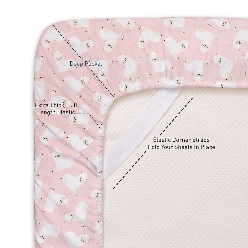 Sweet Home Collection™ Llamas Microfiber Wrinkle Resistant Kids Sheet Set