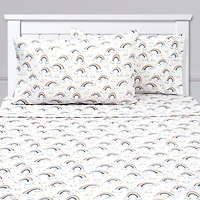 Sweet Home Collection™ Rainbows Microfiber Wrinkle Resistant Kids Sheet Set