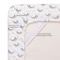 Sweet Home Collection™ Rainbows Microfiber Wrinkle Resistant Kids Sheet Set