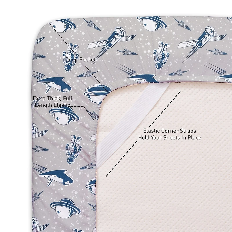 Sweet Home Collection™ Space Microfiber Wrinkle Resistant Kids Sheet Set
