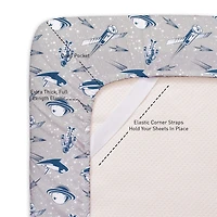 Sweet Home Collection™ Space Microfiber Wrinkle Resistant Kids Sheet Set