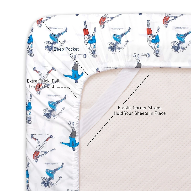 Sweet Home Collection™ Sports Microfiber Wrinkle Resistant Kids Sheet Set