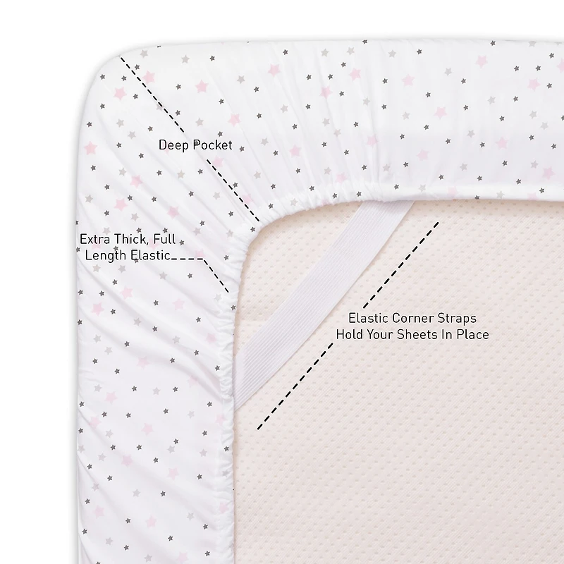 Sweet Home Collection™ Stars Microfiber Wrinkle Resistant Kids Sheet Set