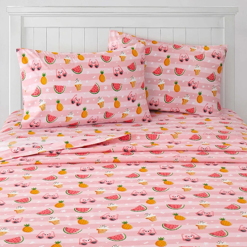 Sweet Home Collection™ Summer Fun Microfiber Wrinkle Resistant Kids Sheet Set