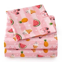 Sweet Home Collection™ Summer Fun Microfiber Wrinkle Resistant Kids Sheet Set