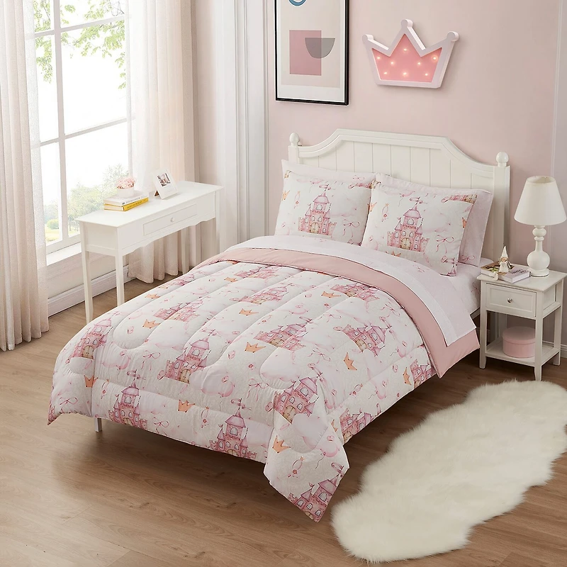 Sweet Home Collection™ Fairytale Princess Printed Kids Bedding Set includes Sheet
