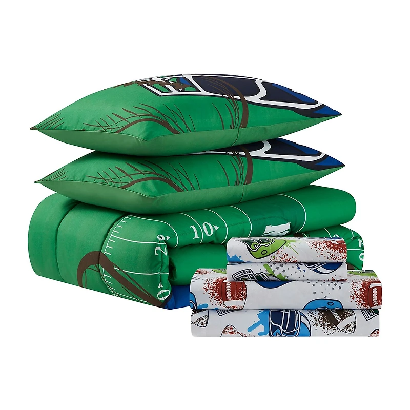 Sweet Home Collection™ Football Printed Kids Bedding Set Includes Sheet