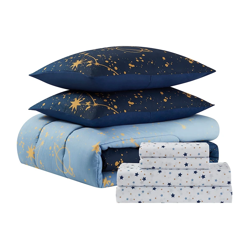 Sweet Home Collection™ Galaxy Printed Kids Bedding Set includes Sheet