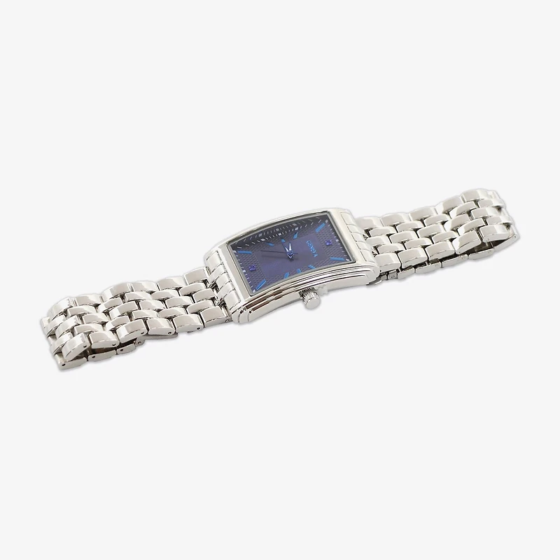 Geneva Mens Silver Tone Bracelet Watch Mac7146jc