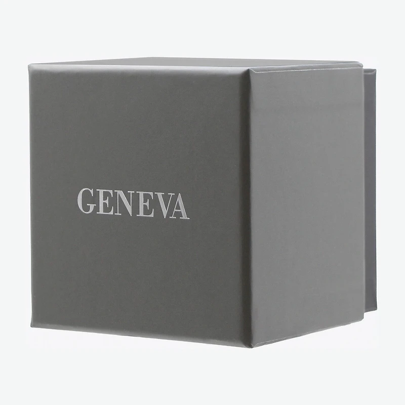 Geneva Mens Silver Tone Bracelet Watch Mac7146jc