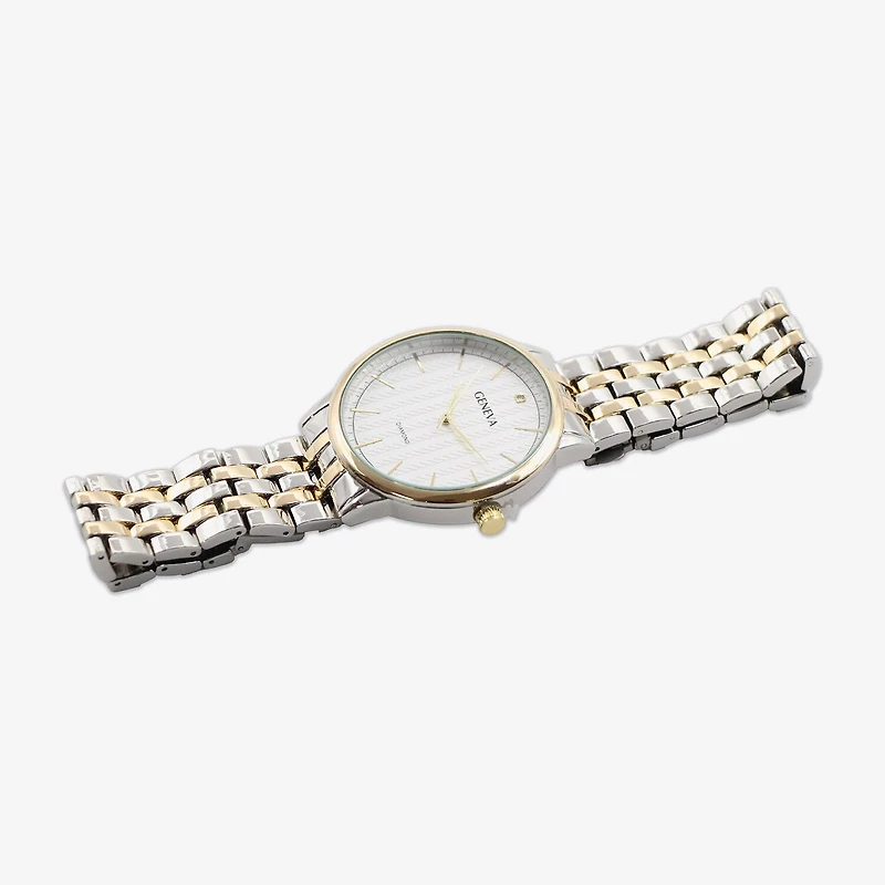 Geneva Mens Two Tone Bracelet Watch Mac8175jc
