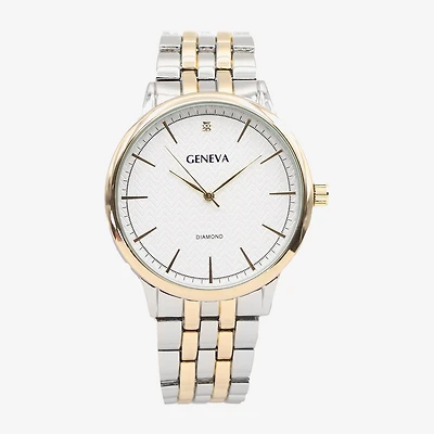 Geneva Mens Two Tone Bracelet Watch Mac8175jc