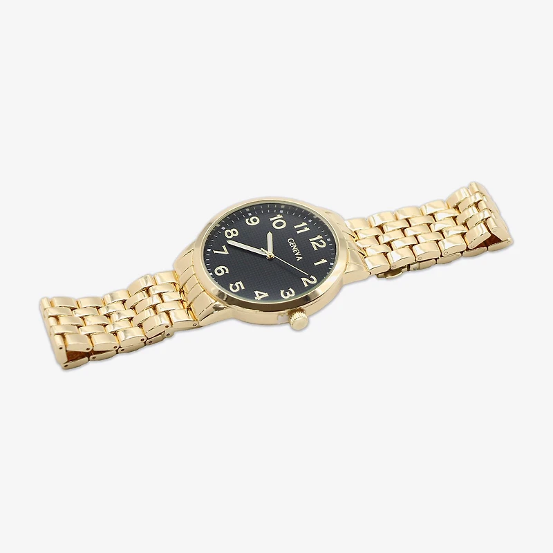 Geneva Mens Gold Tone Bracelet Watch Mac8177jc