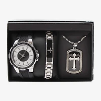 Mens Black 3-pc. Watch Boxed Set Mac7150jc