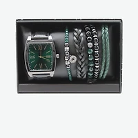 Mens Black 3-pc. Watch Boxed Set Mac7141jc