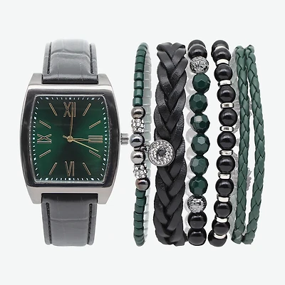 Mens Black 3-pc. Watch Boxed Set Mac7141jc