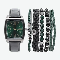 Mens Black 3-pc. Watch Boxed Set Mac7141jc