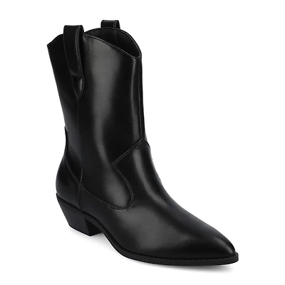 Journee Collection Womens Fritzie Block Heel Booties