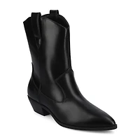 Journee Collection Womens Fritzie Block Heel Booties