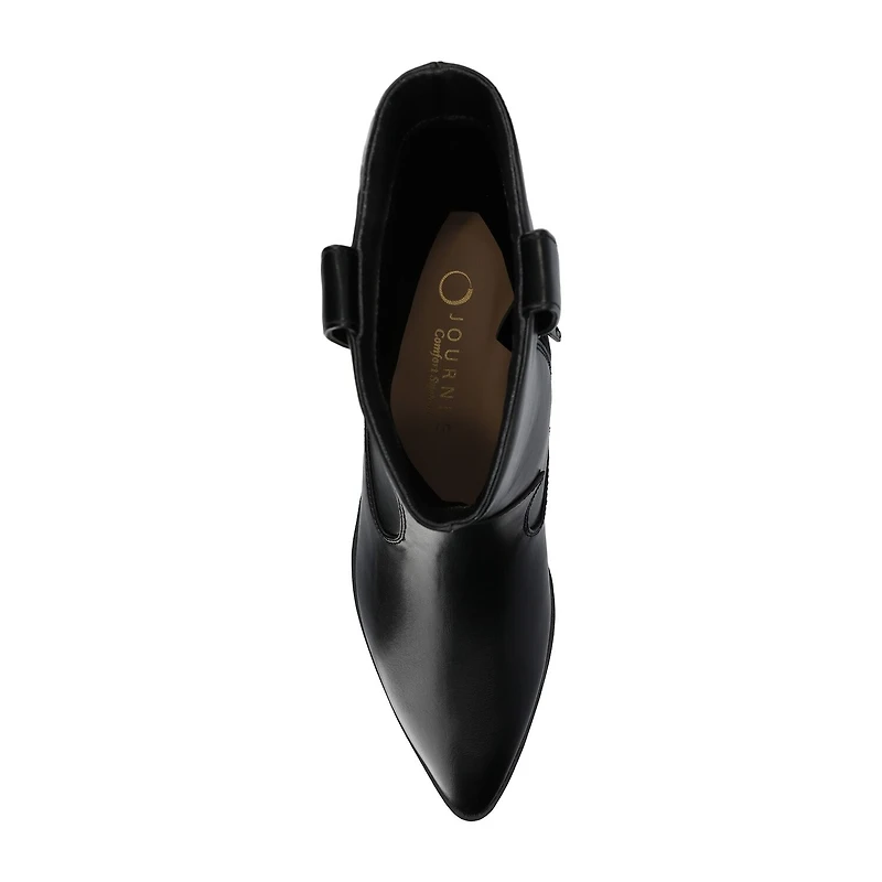 Journee Collection Womens Fritzie Block Heel Booties