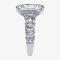Signature By Modern Bride G/Vs2-Si1 Womens 8 1/4 Ct. T.W. Lab Grown White Diamond 14K Gold Side Stone Engagement Ring