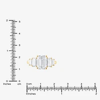 Signature By Modern Bride (F / Vs2) Womens 5 1/7 Ct. T.W. Lab Grown White Diamond 14K Gold 5-Stone Engagement Ring