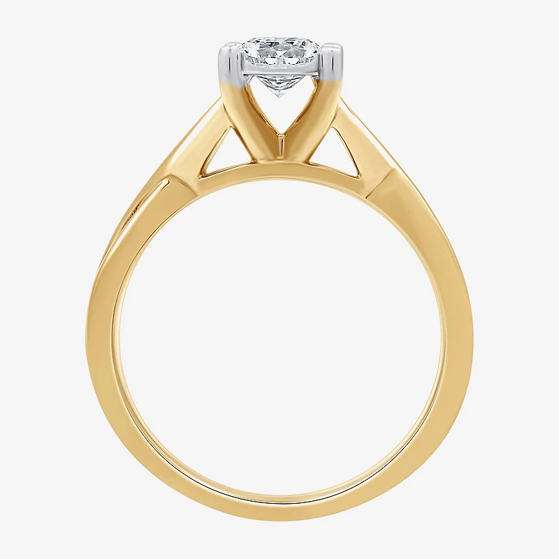 (H-I, I1) Womens 1 CT. T.W. Lab Grown White Diamond 14K Gold Over Silver Bridal Set