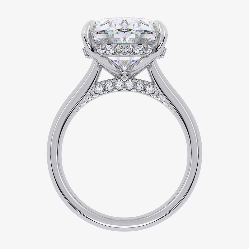 Signature By Modern Bride (G/Vs2-Si1) Womens 8 1/4 Ct. T.W. Lab Grown White Diamond 14K Gold Oval Solitaire Engagement Ring