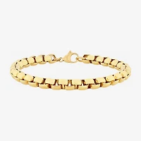 Mens Stainless Steel Solid 8 1/2 Inch Link Bracelet