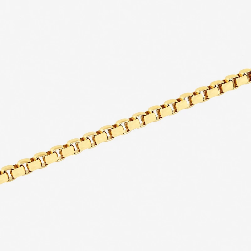 Mens Stainless Steel Solid 8 1/2 Inch Link Bracelet